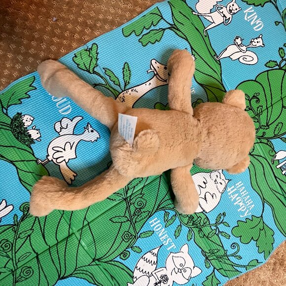 Yoga Kid Mat & Meddy Teddy Bendable Bear Set Fitness Stuffed Animal Meditation - Picture 9 of 10